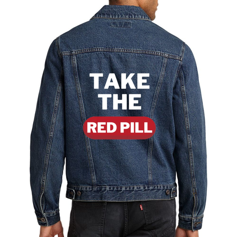 Take The Red Pill 7 Men Denim Jacket | Artistshot