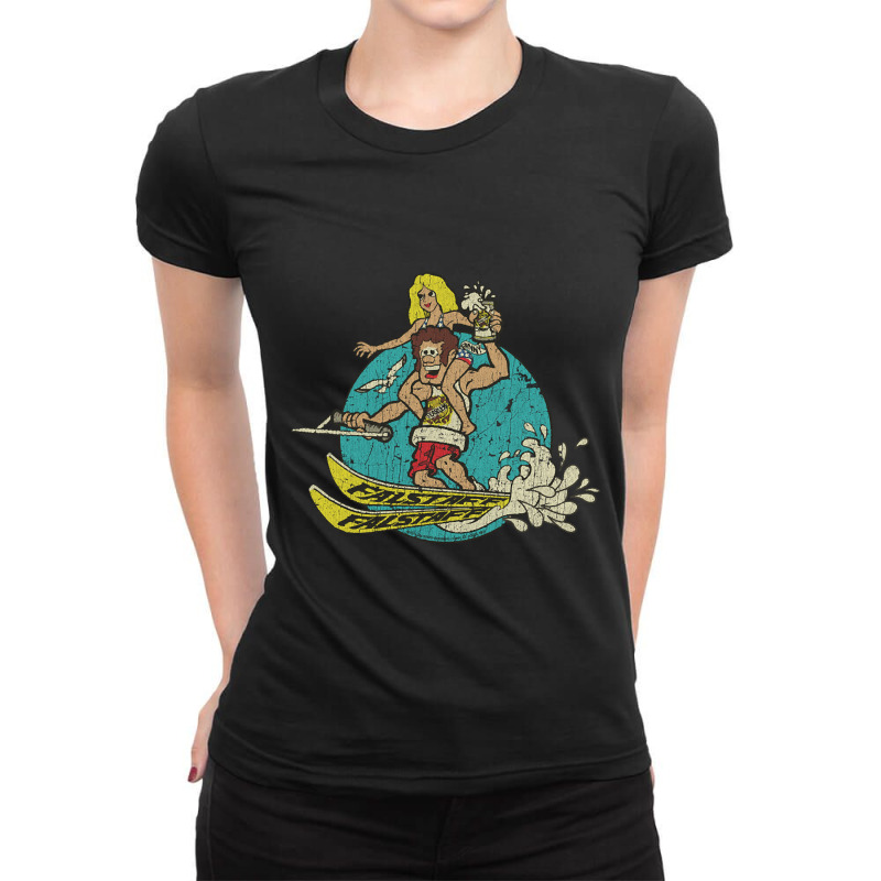 Trending Falstaff Beer Fearless & Fannie Water Ski Ladies Fitted T-Shirt by Ledford Leslie | Artistshot