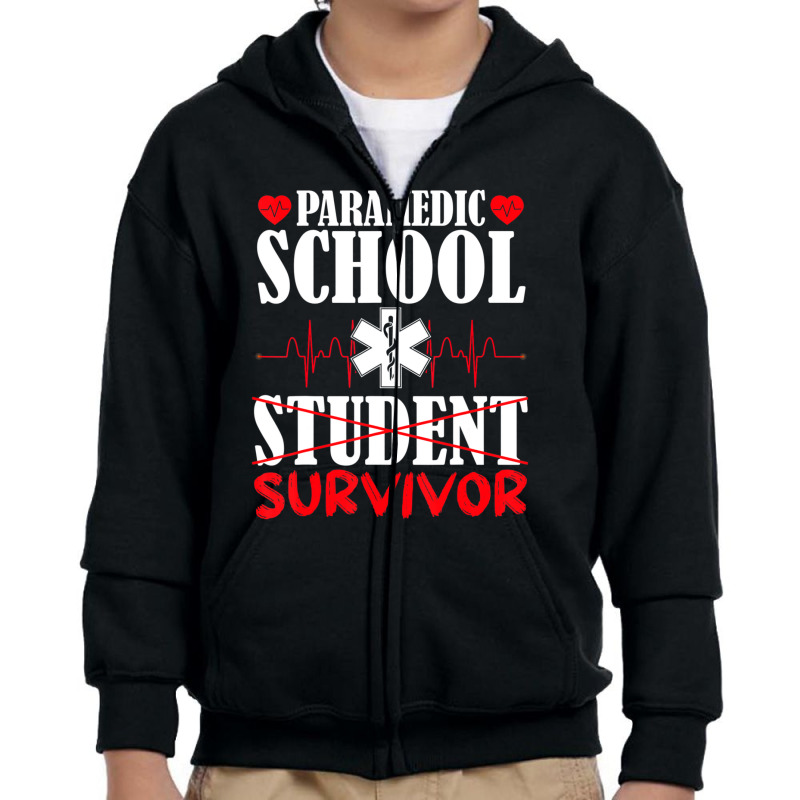 Hot Trend Emt Ems Student Graduation Paramedic School Survivor Youth Zipper Hoodie | Artistshot