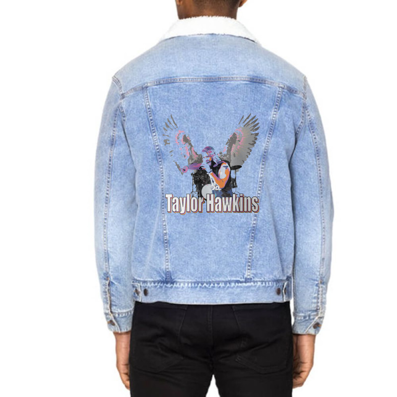 Täylör Häwkïns Wings Unisex Sherpa-Lined Denim Jacket by MarilyneNader | Artistshot