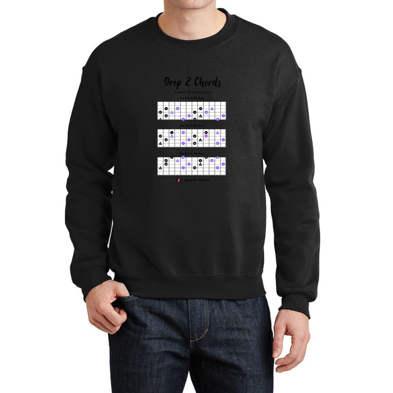 Guitar Chords Drop 2 Dominant 7 Flat Five Crewneck Sweatshirt by AnnaChampion | Artistshot