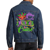 Mardi Gras Cruise Cruising Mask Cruise Ship T Shirt Men Denim Jacket | Artistshot