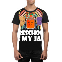 Team Preschool Is My Jam Rainbow Cute Pre K Teacher Student Graphic T-shirt | Artistshot