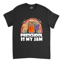 Team Preschool Is My Jam Rainbow Cute Pre K Teacher Student Classic T-shirt | Artistshot