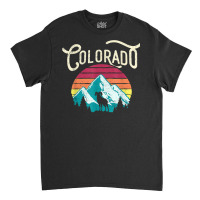 Retro Colorado Co Mountains Wildlife Bighorn Sheep T Shirt Classic T-shirt | Artistshot