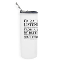 I'd Rather Be Listening To From A Distance 90s Aesthetic Design Gift Skinny Tumbler | Artistshot