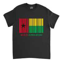 Made In Guinea Bissau Flag Barcode T Shirt Classic T-shirt | Artistshot