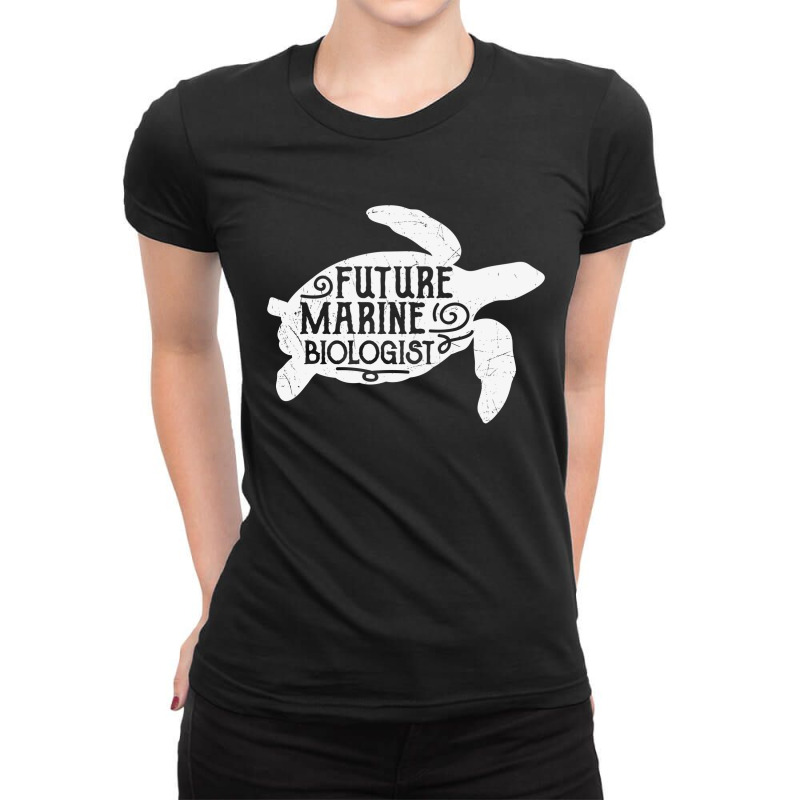 Turtle Lover Future Marine Biologist Ladies Fitted T-Shirt by Dragon2020 | Artistshot