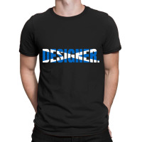 Trending Scottish Designer With Saltire Flag Of Scotland T-shirt | Artistshot