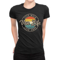 Van Life Clothing Retro Vintage Van Dwellers Vanlife Nomads Ladies Fitted T-shirt | Artistshot