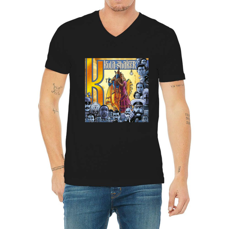 Kula Shaker Classic V-Neck Tee by FrederickWoten | Artistshot