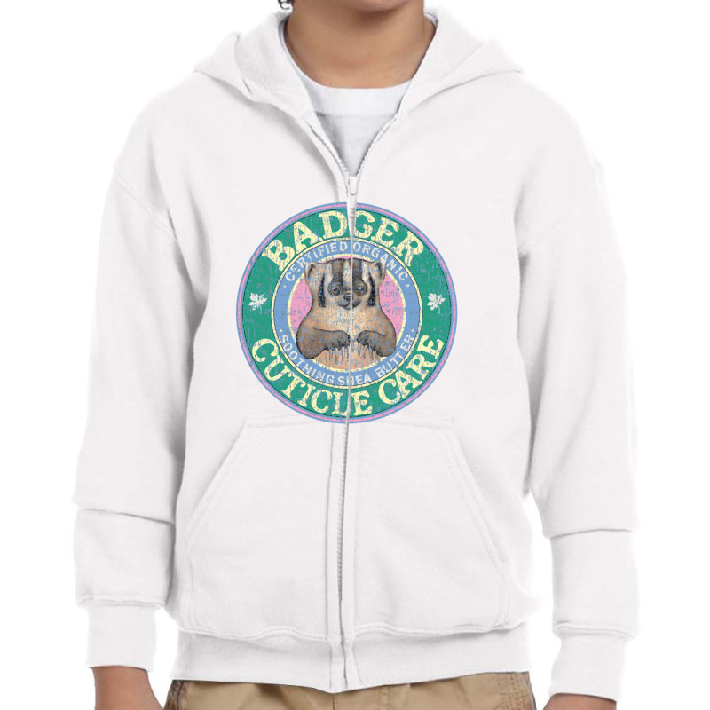 Badger Cuticle Care   Badger Youth Zipper Hoodie | Artistshot