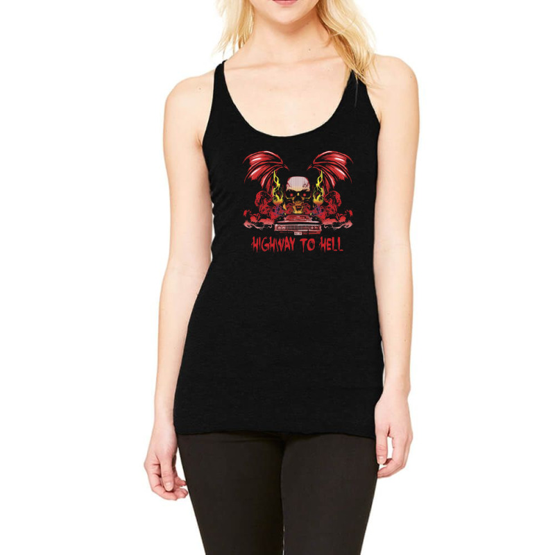 Highway To Hell  Colour 1 Racerback Tank by GretchenJennie | Artistshot