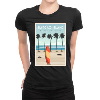 Hot Trend Siargao Island Surf Beach Ladies Fitted T-shirt | Artistshot