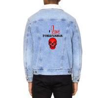 I Love Forensics 4 Unisex Sherpa-lined Denim Jacket | Artistshot