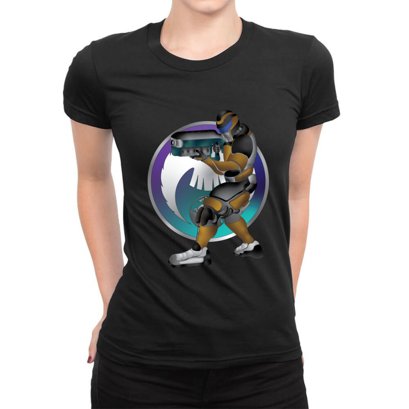 Futuristic Exosuit Super Soldier 5 Ladies Fitted T-Shirt by AcostaLopezJuan | Artistshot