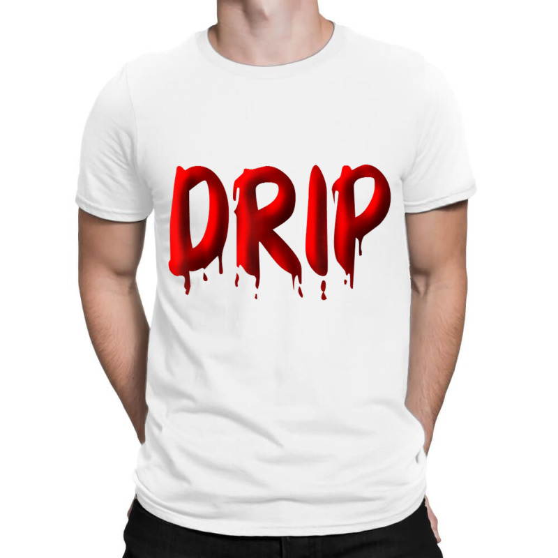 Hot Trend Drippy Red Drippin Letters Streetwear Hip Hop Tees Tops T-shirt | Artistshot