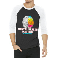 Hot Trend Mental Health Matters End The Stigma Love Awareness 3/4 Sleeve Shirt | Artistshot