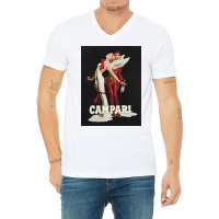 Vintage // Campari Italian Angel And Devil V-neck Tee | Artistshot