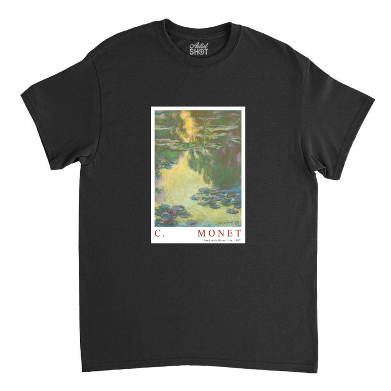 Claude Monet Waterlilies 1907 Classic T-shirt by davenportkermit4 | Artistshot