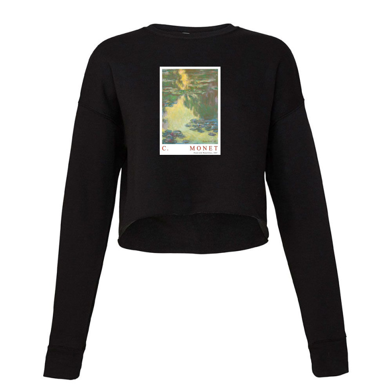 Claude Monet Waterlilies 1907 Cropped Sweater by davenportkermit4 | Artistshot