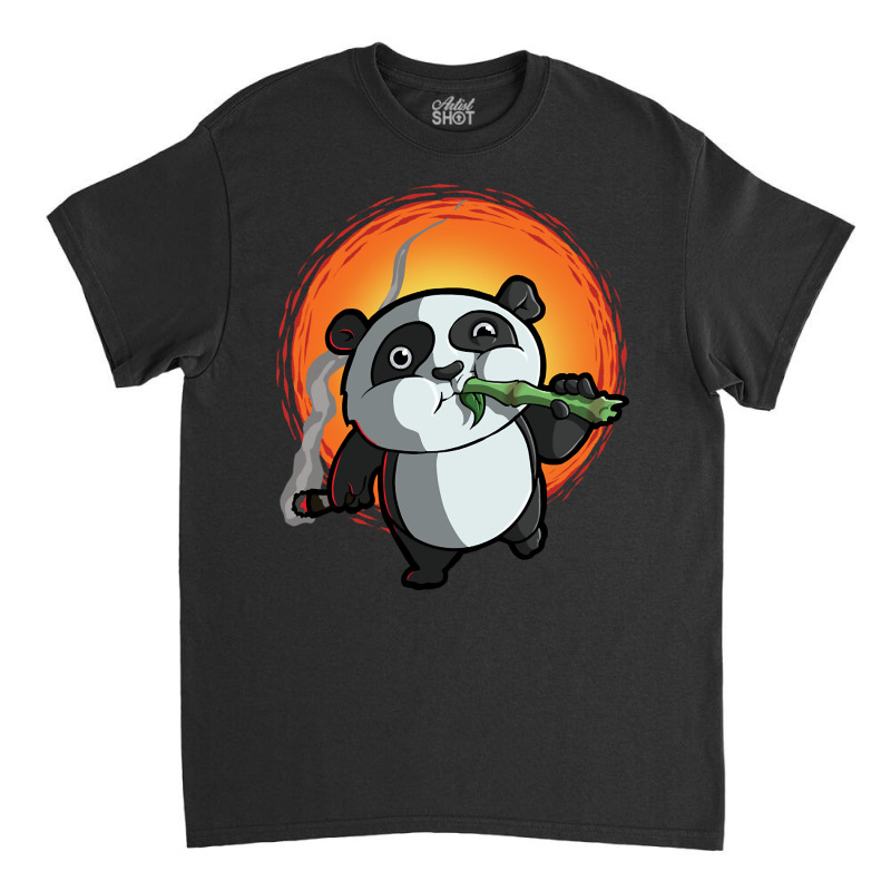 Limited Edition Smoking Panda Classic T-shirt by Jankonen637 | Artistshot