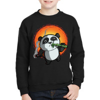 Limited Edition Smoking Panda Youth Sweatshirt | Artistshot