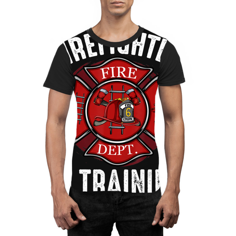 Hot Trend Firefighter In Training Academy Emergency Service Hydrant Graphic T-shirt | Artistshot