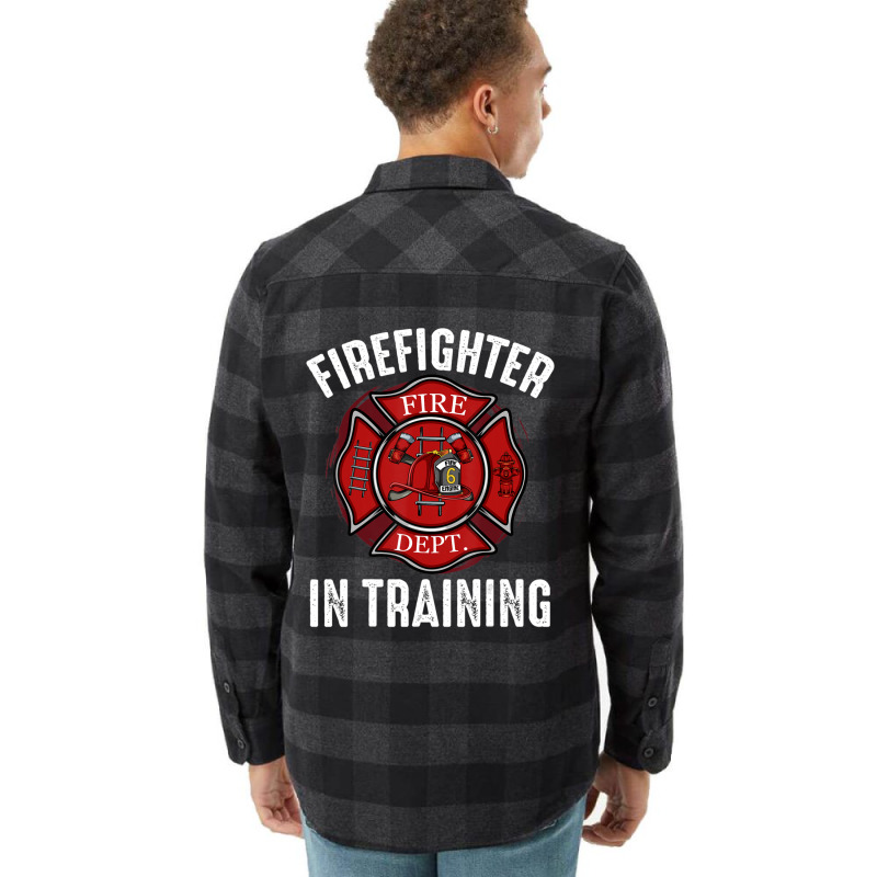 Hot Trend Firefighter In Training Academy Emergency Service Hydrant Flannel Shirt | Artistshot