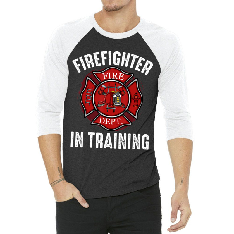 Hot Trend Firefighter In Training Academy Emergency Service Hydrant 3/4 Sleeve Shirt | Artistshot