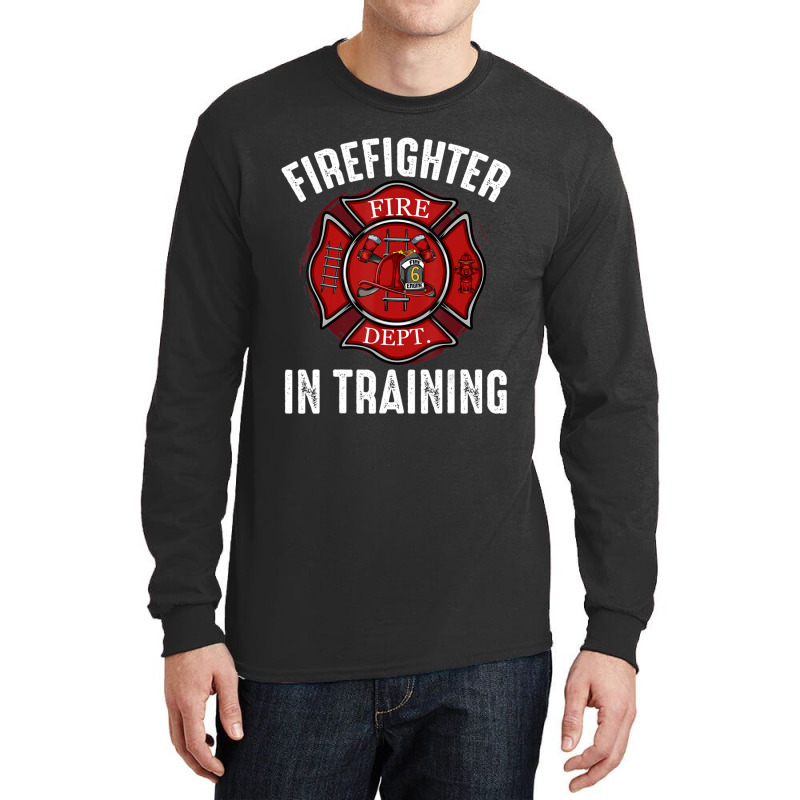 Hot Trend Firefighter In Training Academy Emergency Service Hydrant Long Sleeve Shirts | Artistshot