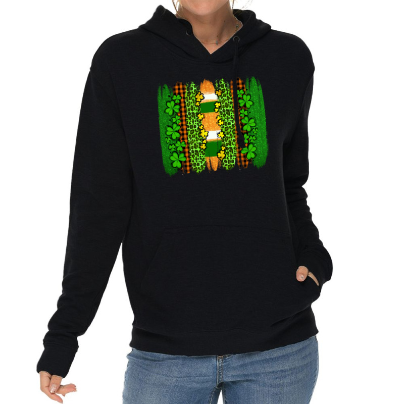 St Patricks  Brushstrokes Lightweight Hoodie | Artistshot