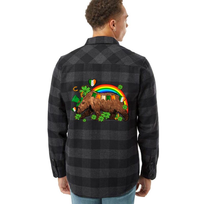 St Patricks Bear Ado Flannel Shirt | Artistshot
