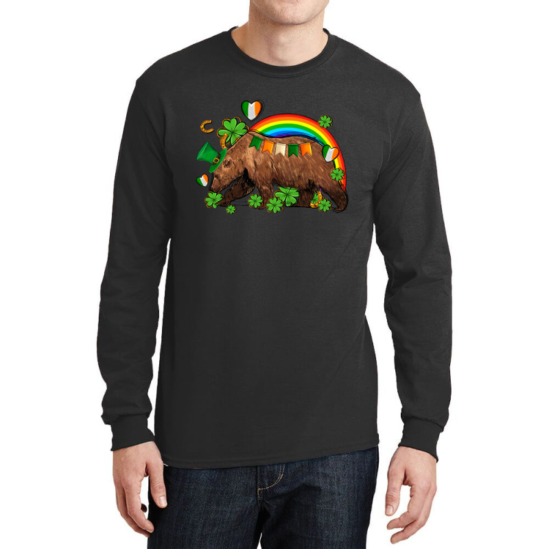 St Patricks Bear Ado Long Sleeve Shirts | Artistshot