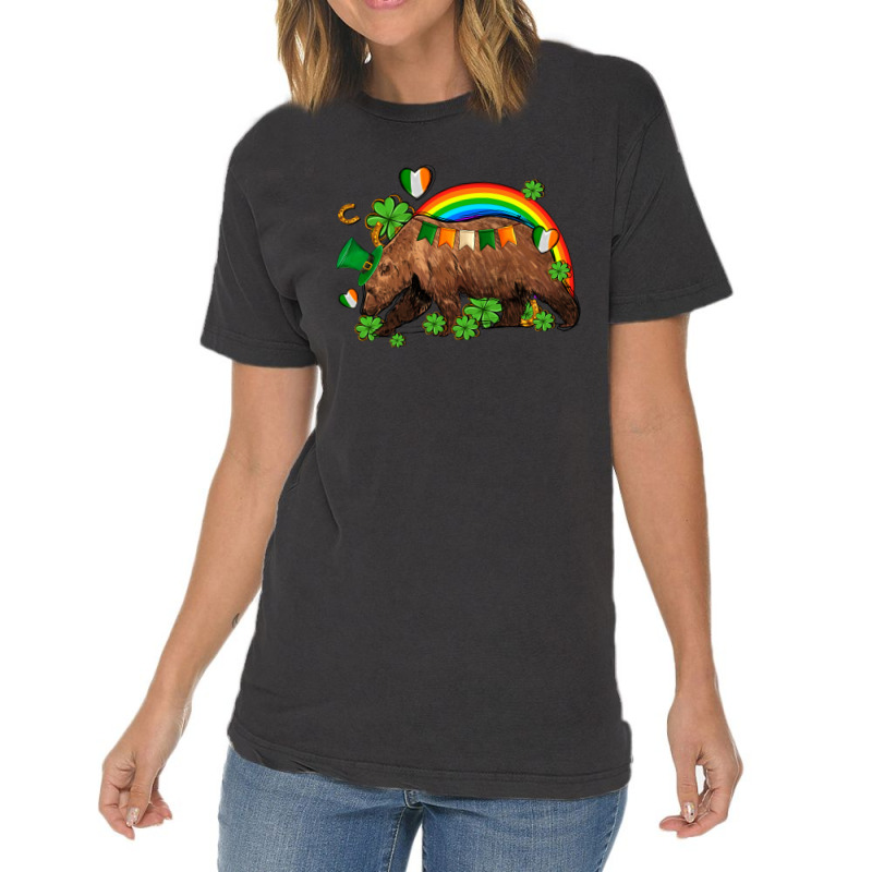 St Patricks Bear Ado Vintage T-shirt | Artistshot