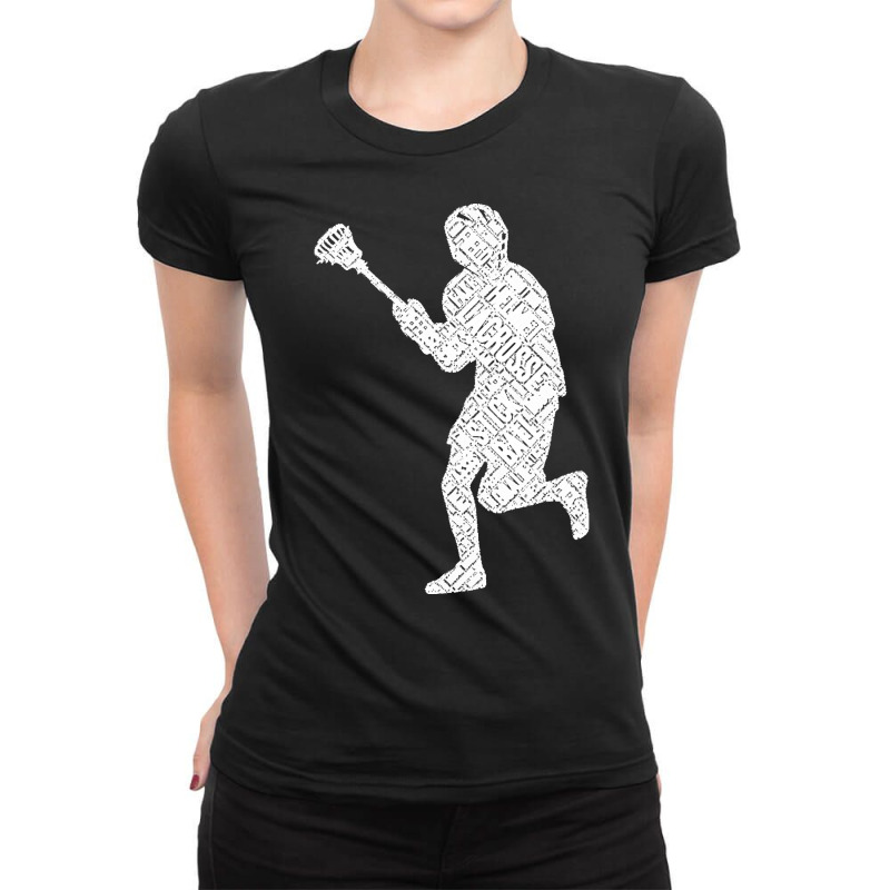 Funny Lacrosse Lover Gift T  Shirt Funny Graphic Lacrosse Ball Stick S Ladies Fitted T-Shirt by hermanceline | Artistshot