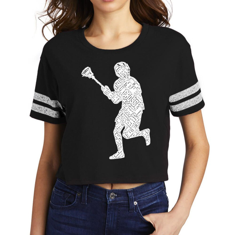 Funny Lacrosse Lover Gift T  Shirt Funny Graphic Lacrosse Ball Stick S Scorecard Crop Tee by hermanceline | Artistshot