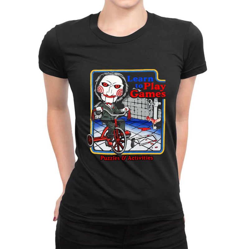 Film Billy Jigsaw Learn To Play Games Art 1 Ladies Fitted T-Shirt by MarciJanie | Artistshot