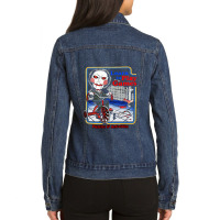 Film Billy Jigsaw Learn To Play Games Art 1 Ladies Denim Jacket | Artistshot