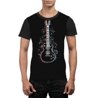 Lpstyle Electric Guitar 3d Outline Flowering Vines Graphic T-shirt | Artistshot