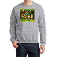 Western St Patricks Gnomes Crewneck Sweatshirt | Artistshot