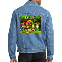 Western St Patricks Gnomes Men Denim Jacket | Artistshot