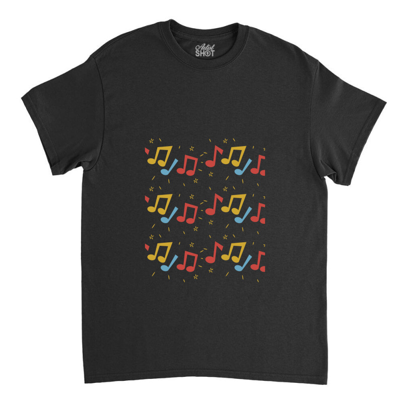 Colorful Music Notes. Classic T-shirt by CharlesZacharias | Artistshot