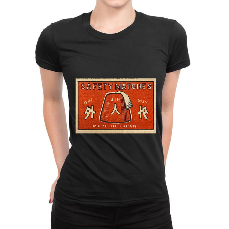 Hot Trend Gaijinguy Fez Matches Ladies Fitted T-Shirt by Milne Charlton | Artistshot