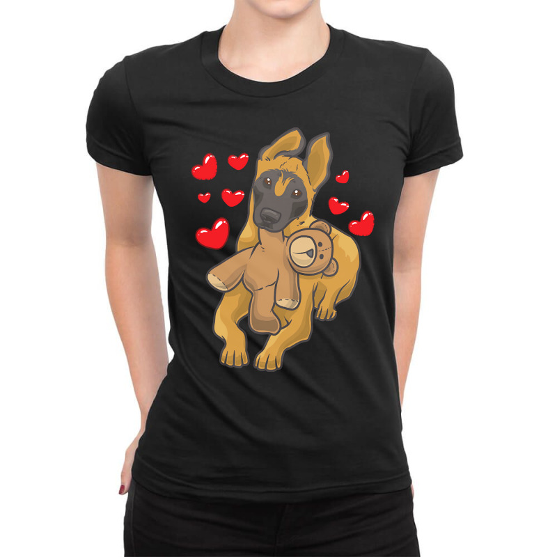 Gift Idea T  Shirt Belgian Malinois Dog Gift Idea T  Shirt Ladies Fitted T-Shirt by theodora67935 | Artistshot