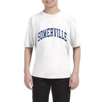 Somerville Massachusetts Ma Varsity Style Navy Text Tank Top Youth Tee | Artistshot