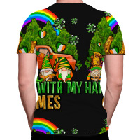 Hangin With My Gnomes With Rainbow All Over Men's T-shirt | Artistshot
