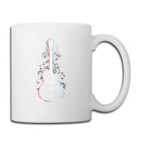 Acoustic Guitar 3d Outline Flowering Vines 1 Coffee Mug | Artistshot