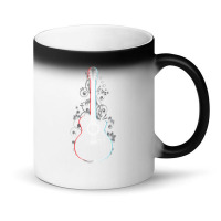 Acoustic Guitar 3d Outline Flowering Vines 1 Magic Mug | Artistshot