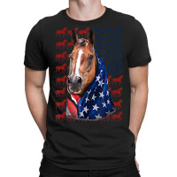 Hot Trend Patriotic Horse American Flag Horse 4th Of T-shirt | Artistshot